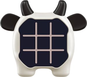 LeanToys Gra Elektroniczna 3w1 Kółko i Krzyżyk Memory Krowa Biało Czarna LEAN Toys 3