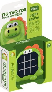 LeanToys Gra Elektroniczna 3w1 Kółko i Krzyżyk Memory Dinozaur Zielony LEAN Toys 5