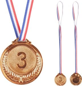 Brązowy Medal Pierwsze Miejsce Nagroda Trofeum Cynkowy 6,5cm 1