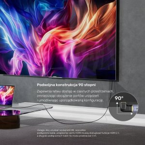 Adapter AV Unitek HDMI - HDMI czarny (A1047ABK03) 2