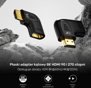 Adapter AV Unitek HDMI - HDMI czarny (A1047ABK03) 7