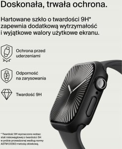 Belkin Szkło ochronne na Apple Watch seria 10. 42mm, czarne 2