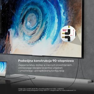 Adapter AV Unitek HDMI - HDMI czarny (A1046ABK03) 3