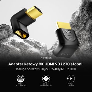 Adapter AV Unitek HDMI - HDMI czarny (A1046ABK03) 5