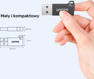 Adapter USB Unitek A1049ABK01 USB-A - USB-C Czarny  (A1049ABK01) 13