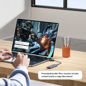 Adapter USB Unitek A1048ABK01 USB-A - USB-C Czarny  (A1048ABK01) 12