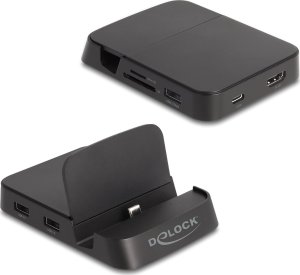 DeLOCK Stacja dokująca do smartfona 4K ze zintegrowanym uchwytem - HDMI/USB/Hub/SD/Micro SD dla systemu Android lub Windows 1