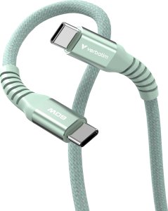 Kabel USB Verbatim USB-C - USB-C 1.2 m Zielony (31864) 3
