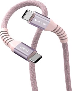 Kabel USB Verbatim USB-C - USB-C 1.2 m Różowy (31853) 3