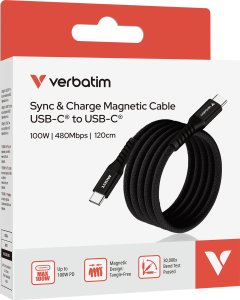Verbatim 31863 kabel USB USB 2.0 1,2 m USB C Czarny 6