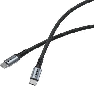 Kabel USB Verbatim USB-C - USB-C 1.2 m Czarny (31845) 2