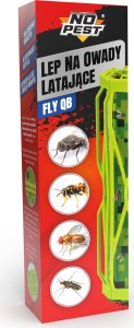 NO PEST Pułapka lepowa Lep Pułapka na Muchy Osy Muszki Owocówki Komary Ziemiórki i Inne Owady z Silnym Klejem 3
