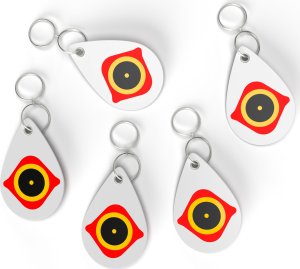 NO PEST Odstraszacz Ptaków Szpaków Kosów Gołębi Dzięciołów Odblaskowe Zawieszki "FalconEye Plates" (5 szt) 4