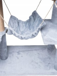 Drapak dla kota legowisko wieża domek 5 poziomów szary 5