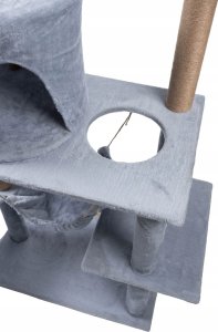 Drapak dla kota legowisko wieża domek 5 poziomów szary 6