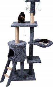 Drapak dla kota legowisko wieża domek drabinka 5 poziomów grafitowy 3