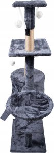 Drapak dla kota legowisko wieża domek drabinka 5 poziomów grafitowy 4