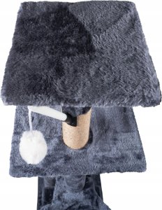 Drapak dla kota legowisko wieża domek drabinka 5 poziomów grafitowy 5