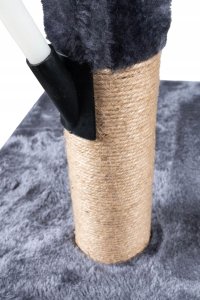 Drapak dla kota legowisko wieża domek drabinka 5 poziomów grafitowy 6