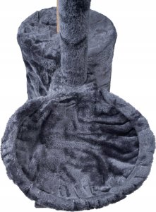 Drapak dla kota legowisko wieża domek drabinka 5 poziomów grafitowy 7