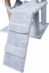 Drapak dla kota legowisko wieża domek schodki 4 poziomy szary 6