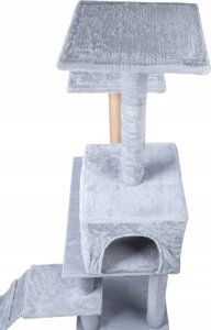 Drapak dla kota legowisko wieża domek schodki 4 poziomy szary 7