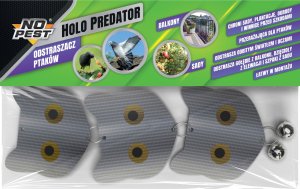 NO PEST Odstraszacz Ptaków Szpaków Kosów Gołębi Dzięciołów Hologramowa Odblaskowa Makieta Ssaka Drapieżnego "Holo Predator" 2