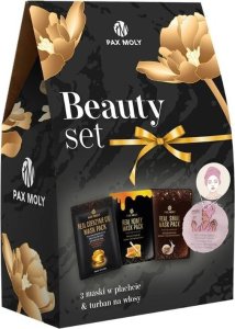 Beauty Set zestaw maski w płachcie + turban na włosy 1
