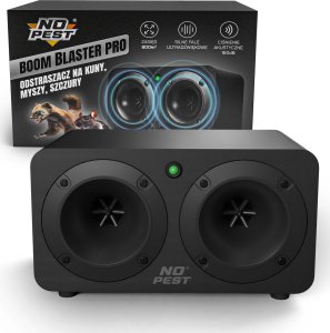 Ultradźwiękowy Odstraszacz Kun Myszy Szczurów Gryzoni na Kuny Myszy Szczury Boom Blaster Pro 2