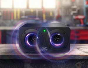 Ultradźwiękowy Odstraszacz Kun Myszy Szczurów Gryzoni na Kuny Myszy Szczury Boom Blaster Pro 8