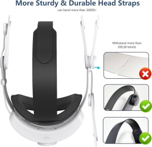 Head Strap Elite Strap z baterią 12000 mAh | do Meta Quest 3S & Quest 3 4