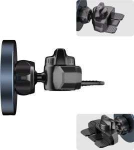 TECH-PROTECT MM15W-V5 MAGNETIC MAGSAFE CD & VENT CAR MOUNT WIRELESS CHARGER 15W BLACK/BLACK 8