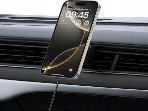 TECH-PROTECT MM15W-V5 MAGNETIC MAGSAFE CD & VENT CAR MOUNT WIRELESS CHARGER 15W BLACK/BLACK 9