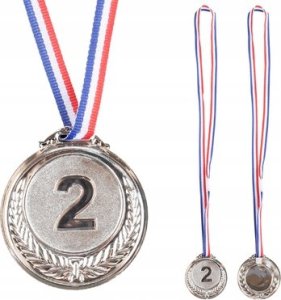 Srebrny Medal Drugiee Miejsce Nagroda Trofeum Cynkowy 6,5cm 1