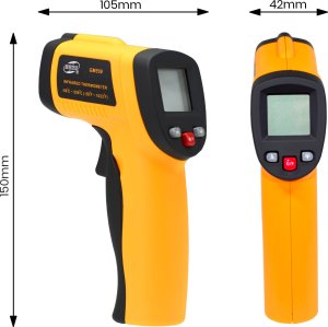 PIROMETR LASEROWY BEZDOTYKOWY -50+550C EMISYJNOŚĆ 8