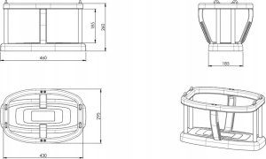Huśtawka gumowa kubełkowa - Certyfikat - łańcuch stal galwanizowana 3