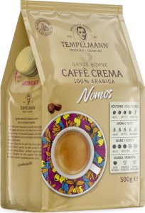 Kawa Ziarnista TEMPELMANN Nomos Cafe Crema Arabica 500g 1
