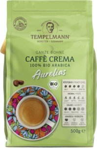 Kawa ziarnista Woseba Kawa ziarnista TEMPELMANN Aurelias Crema Bio* 500g 2
