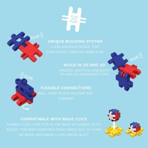 Nano Clics - Kreatywni Budowniczowie - 500 el. 2