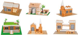 Sprytny Budowniczy 30w1-zestaw kreatywny-prawdziwe cegły i zaprawa, wielokrotnego użytku, plany budowy w zestawie! 2