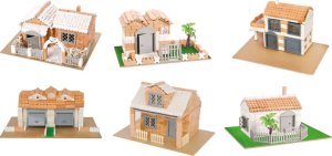 Sprytny Budowniczy 30w1-zestaw kreatywny-prawdziwe cegły i zaprawa, wielokrotnego użytku, plany budowy w zestawie! 3