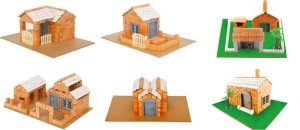 Sprytny Budowniczy 30w1-zestaw kreatywny-prawdziwe cegły i zaprawa, wielokrotnego użytku, plany budowy w zestawie! 5