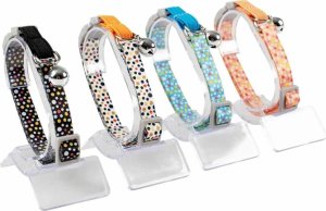 Duvo+ Obroża dla Kota Kropki Mix Kolor 20-30cm/10mm 2