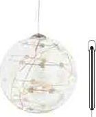 Sirius Home Sweet Christmas Ball, Light decoration figure, Transparent, Glass, 8 bulb(s), LED, Battery 1