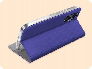Hello Case ETUI Z KLAPKĄ DO REALME C55 GRANATOWE ZAMYKANE MAGNETYCZNE KABURA CASE 5