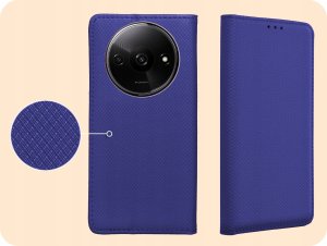 Hello Case ETUI Z KLAPKĄ DO XIAOMI REDMI A3 GRANATOWE ZAMYKANE MAGNETYCZNE KABURA CASE 4