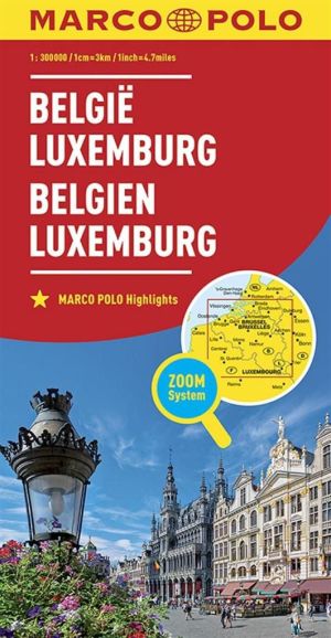 Mapa ZOOM System. Belgia, Luxemburg. Mapa 1
