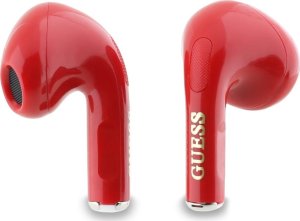 TWS Guess Glossy Effect Printed Classic Logo & Charm Red Headphones 5