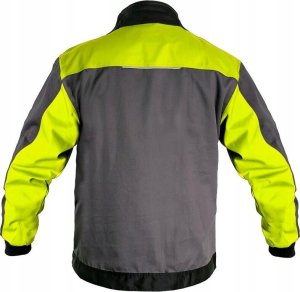 Work jacket PERSEUS, gray/yellow, size 58 2