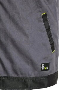 Work jacket PERSEUS, gray/yellow, size 58 3